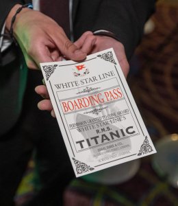 Titanic Ausstellung - Boarding Pass