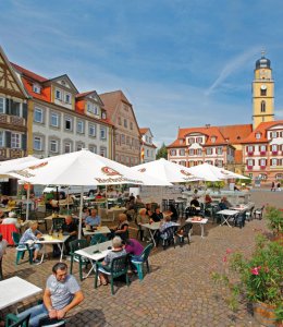 Straßencafés in Bad Mergentheim © Stadt Mergentheim