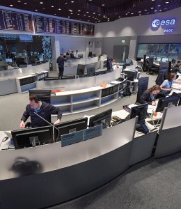 ESOC Kontrollzenrum Darmstadt &copy; ESA/J. Mai